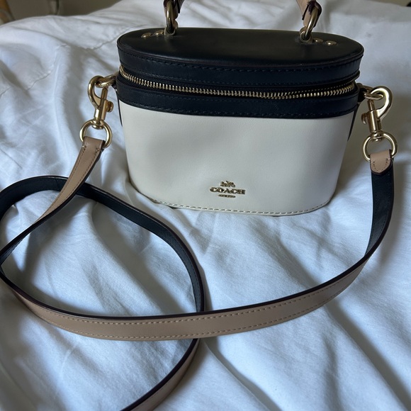 Coach Handbags - Coach Black and Cream Crossbody Selena Gomez collaboration Bag